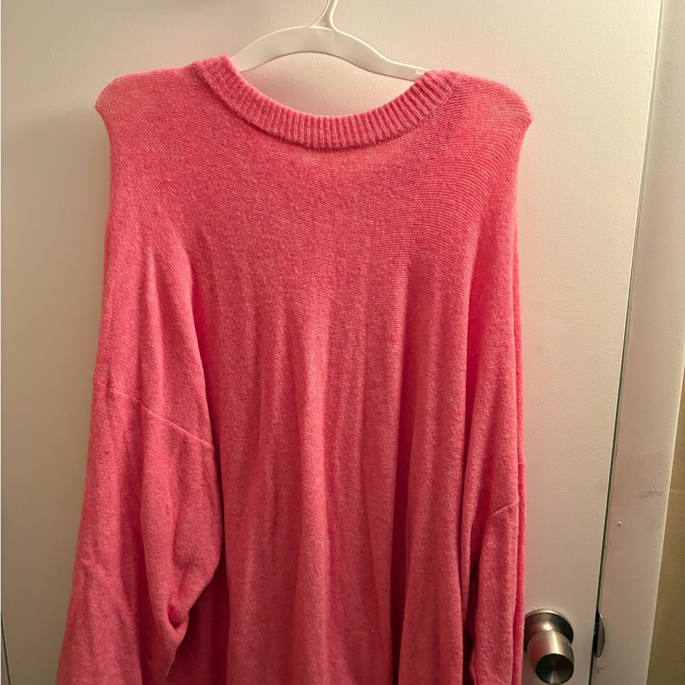 Aerie Pink Crew Neck Sweater
